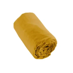 Lenzuolo con angoli flanella di cotone (140 x 190 cm) Nina Giallo ocra