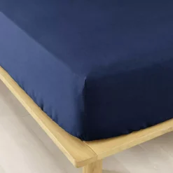Lenzuolo con angoli flanella di cotone (160 x 200 cm) Nina Blu navy