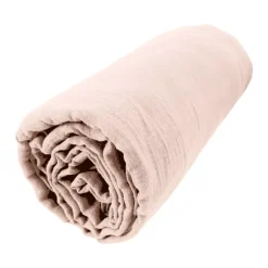 Lenzuolo con angoli garza di cotone (90 x 200 cm) Gaïa Rosa cipria