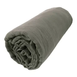 Lenzuolo con angoli garza di cotone (140 cm) Gaïa Verde rosmarino