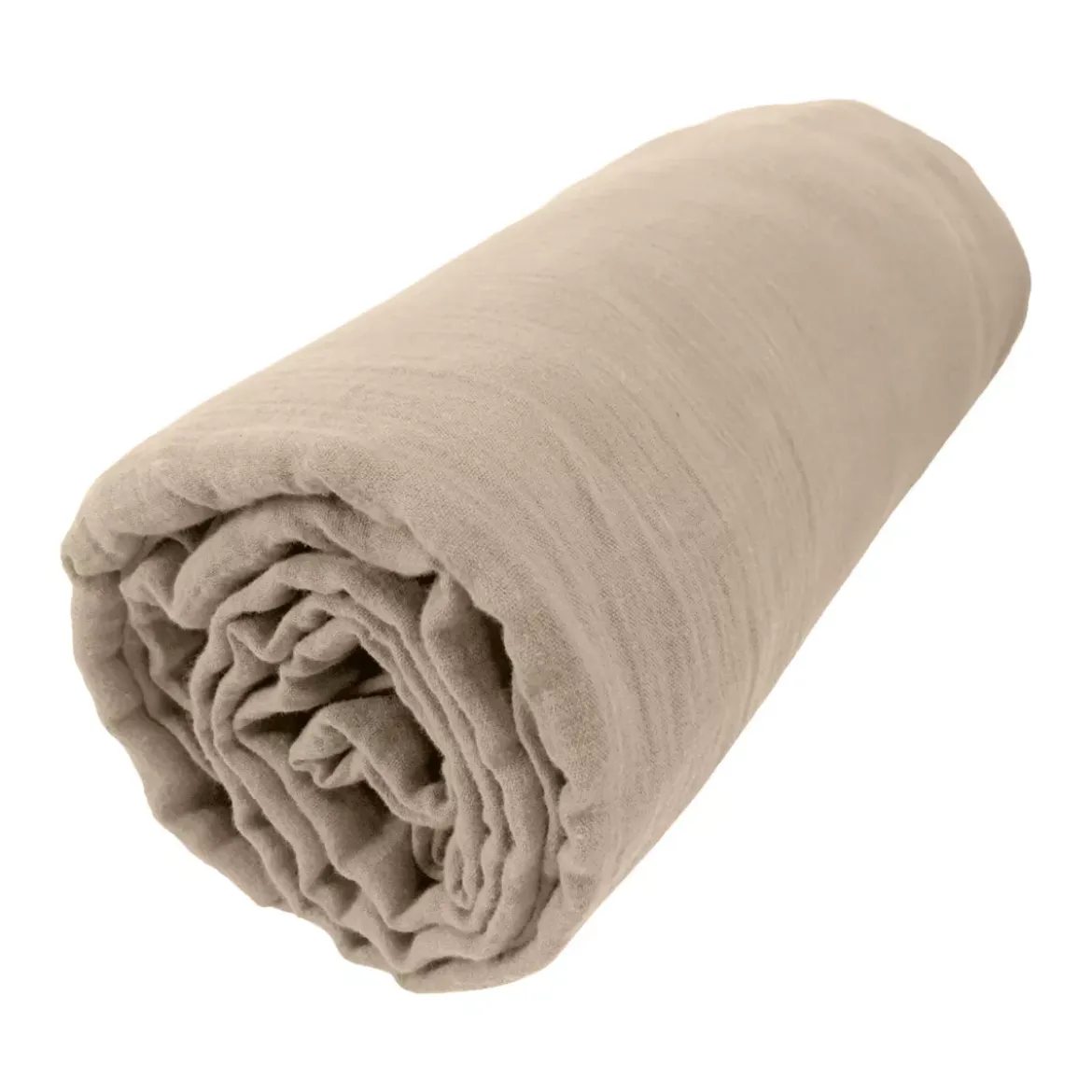 Lenzuolo con angoli garza di cotone (90 x 190 cm) Gaïa Marrone corda