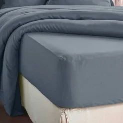 Lenzuolo con angoli in lyocell Tencel™ (140 x 190 cm) Olivia Blu stone
