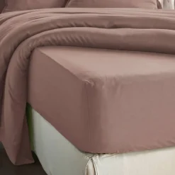 Lenzuolo con angoli in lyocell Tencel™ (160 x 200 cm) Olivia Rosa blush