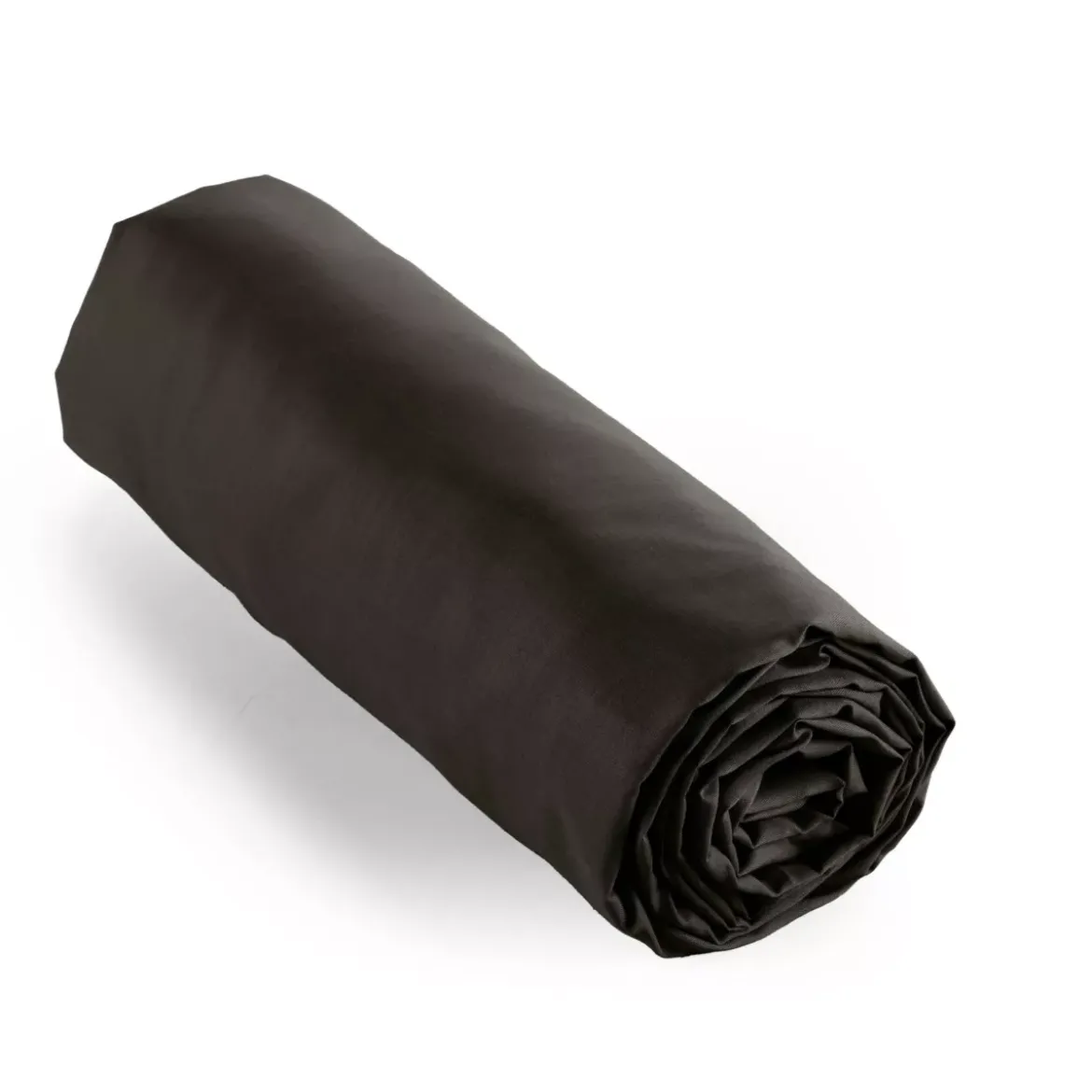 Lenzuolo con angoli percalle di cotone (140 cm) Cali Nero