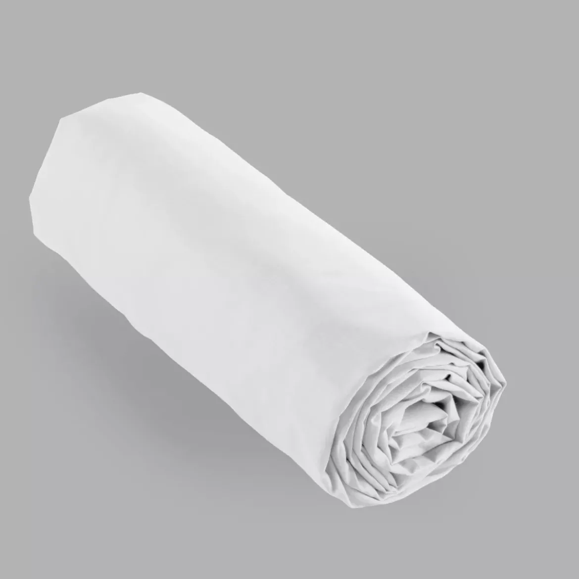 Lenzuolo con angoli percalle di cotone (160 cm) Cali Bianco