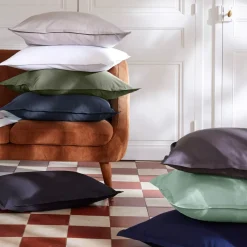 Lenzuolo con angoli percalle di cotone (90 cm) Cali Blu marino