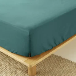 Lenzuolo con angoli percalle di cotone (200 x 200 cm) Cali Blu ottanio