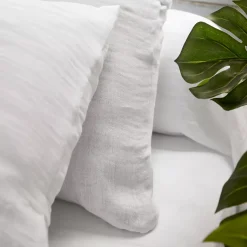 Lenzuolo sopra garza di cotone (240 x 300 cm) Gaïa Bianco chantilly