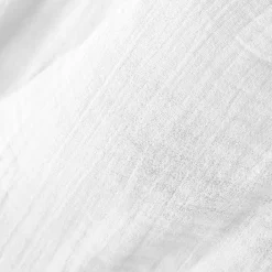 Lenzuolo sopra garza di cotone (240 x 300 cm) Gaïa Bianco chantilly