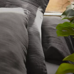 Lenzuolo sopra garza di cotone (240 x 300 cm) Gaïa Grigio granito