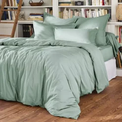 Lenzuolo sopra percalle di cotone (270 x 300 cm) Cali Verde eucalipto