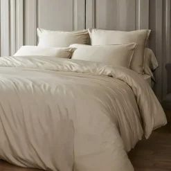 Lenzuolo sotto in raso di bambù (200 x 200 cm) Sienna Beige