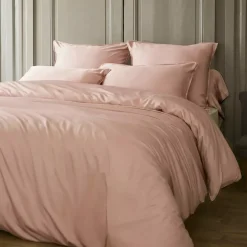Lenzuolo sotto in raso di bambù (90 x 190 cm) Sienna Rose blush