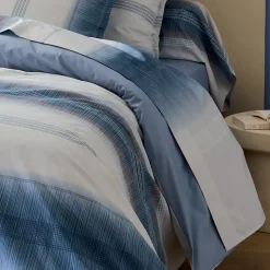 Lenzuolo superiore percalle di cotone (240 x 310 cm) Esteban Blu