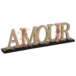 Lettere decorative in legno Amour Beige
