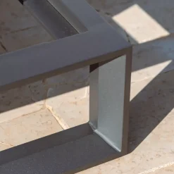Lettino prendisole in alluminio Elba Grigio antracite