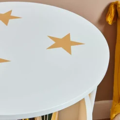 Libreria con rotelle bambino legno (H59 cm) Stars Bianca