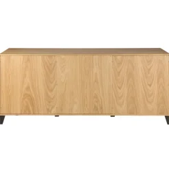 Madia 3 ante 1 cassetto in rovere massiccio (190 x 80 cm) Bristol Naturale