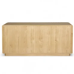 Madia 3 ante in legno massello di rovere (158 x 75 cm) Altos Naturale