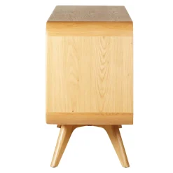 Madia 3 ante in legno massello di rovere (165 x 80 cm) Bilbao Naturale