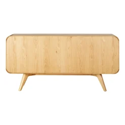 Madia 3 ante in legno massello di rovere (165 x 80 cm) Bilbao Naturale