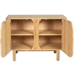 Madia 2 ante in rovere massiccio (107 x 80 cm) Oakland Naturale