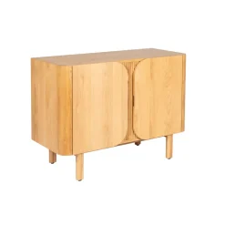 Madia 2 ante in rovere massiccio (107 x 80 cm) Oakland Naturale