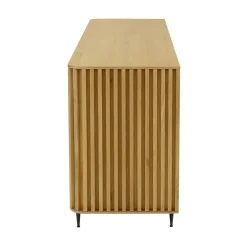 Madia 3 ante in rovere massiccio e metallo (159 x 76 cm) Rytm Naturale