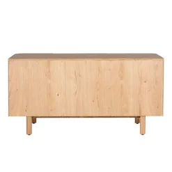 Madia 3 ante in rovere massiccio (154 x 80 cm) Oakland Naturale