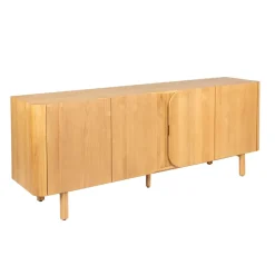 Madia 4 ante in rovere massiccio (200 x 80 cm) Oakland Naturale