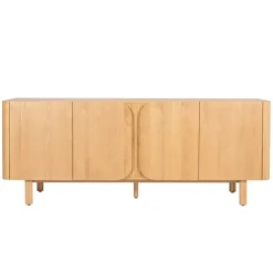 Madia 4 ante in rovere massiccio (200 x 80 cm) Oakland Naturale