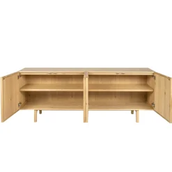 Madia 4 ante in rovere (200 x 80 cm) Olys Naturale
