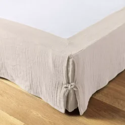Mantovana garza di cotone (90 x 190 cm) Gaïa Beige pampa