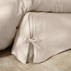 Mantovana garza di cotone (90 x 190 cm) Gaïa Beige pampa