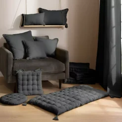 Materassino da pavimento (L120 cm) Pixel Grigio antracite