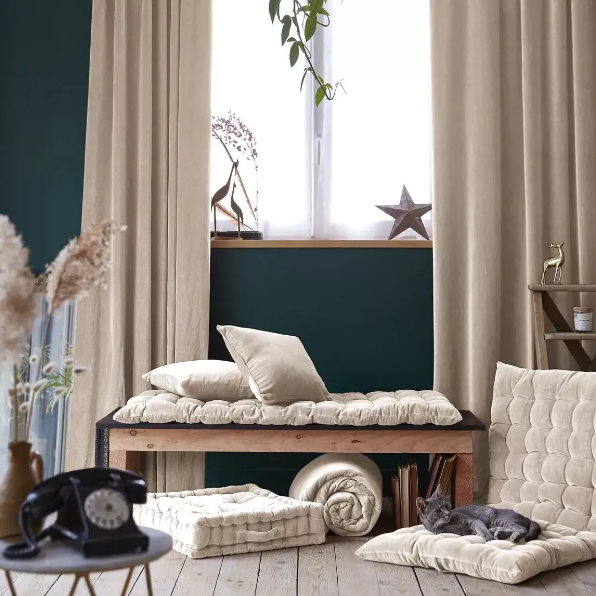 Materassino da pavimento (60 x 120 cm) Victor Beige pampa