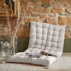 Materassino da pavimento in garza di cotone (60 x 120 cm) Gaia Grigio nuvola