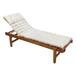 Materassino per lettino prendisole arrotolabile (180 x 60 cm) Nautira Ecru