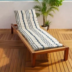 Materassino per lettino prendisole arrotolabile (180 x 60 cm) Nautira Blu marino