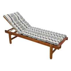 Materassino per lettino prendisole arrotolabile (180 x 60 cm) Nautira Blu marino