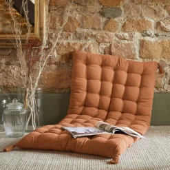Materasso da pavimento garza di cotone (60 x 120 cm) Gaïa Albicocca