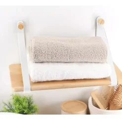 Mensola adesiva bambù Easy Chic Bianco