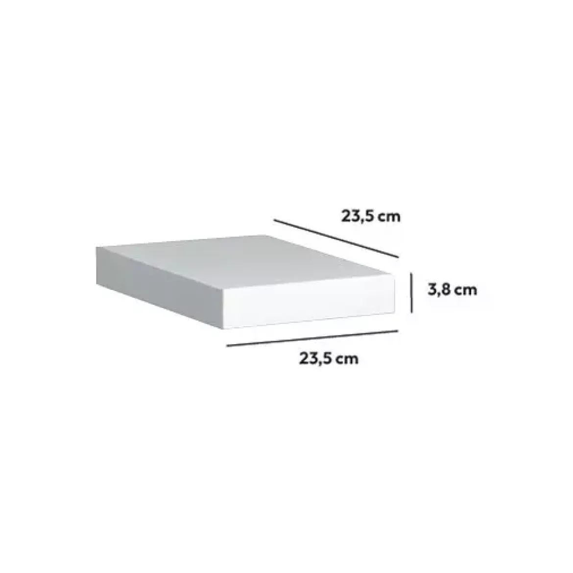 Mensola (23,5 cm) Fixy Bianco