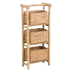 Mobile 3 cesti bambù e giacinto d'acqua (Alt 91 cm) Bali