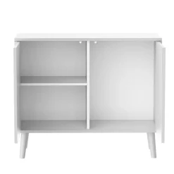 Mobile contenitore bambini legno 2 ante (H65 cm) Stars Bianco