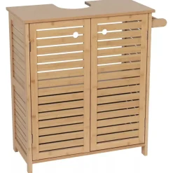 Mobile da bagno con porta asciugamani (67 x H70 cm) Trinidad Naturale