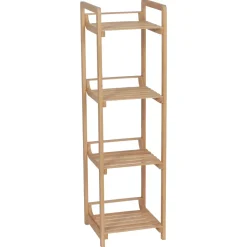 Mobile da bagno in bambù 4 ripiani (30 x H104 cm) Harmonie Naturale