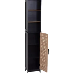 Mobile da bagno (35 x H173 cm) Bergen Nero