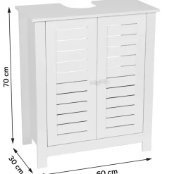 Mobile da bagno (60 x H70 cm) Santorin Bianco