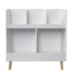 Mobile da parete per bambini in legno 5 scomparti (H70 cm) Hector Bianco